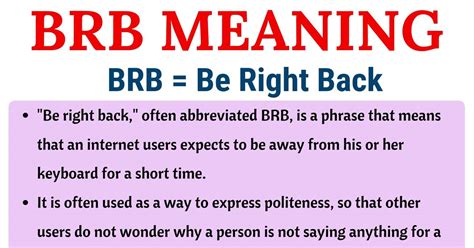 brhcb meaning|brb meaning in texting.